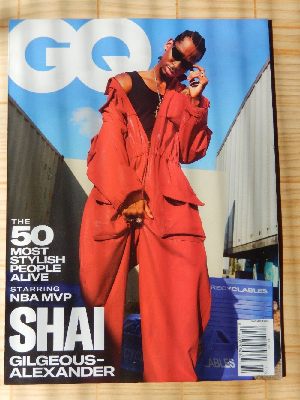 Shai Gilgeois Alexander from Oklahoma City Thunder  GQ MAGAZINE (November 2025)